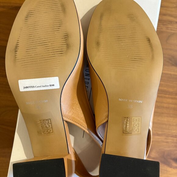 L’INTERVALLE Jarotes 38 camel slingback NWT - Picture 9 of 12